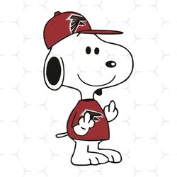 Snoopy Atlanta Falcons Svg, Sport Svg, Atlanta Falcons Svg, Atlanta Falcons Football Team Svg, Snoopy Dog Svg, Funny Sno