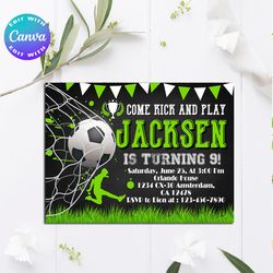 Football Invitation, Football Birthday Invitation, Football Party, Football Birthday, Football Card, Football themes