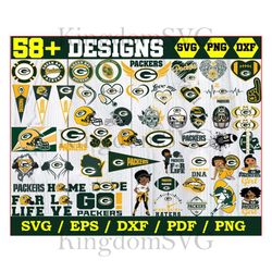 58 Green Bay Packers Football Svg Bundle, Packers Helmet Svg