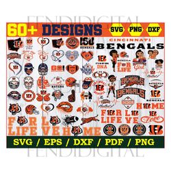 60 Designs Cincinnati Bengals Football Svg Bundle, Bengals Logo Svg