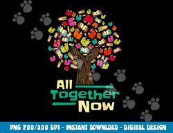 All Together Now Summer Reading Program 2023 Hand Books Tree  png, sublimation copy