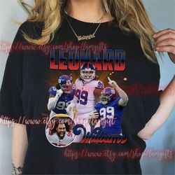 Leonard Williams 90s Vintage Bootleg Shirt, Vintage Football Sweatshirt 90s, 90s Hoodie, Football Vintage Graphic Tees,