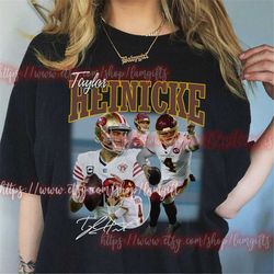Taylor Heinicke 90s Vintage Bootleg Shirt, Football Sweatshirt 90s, Vintage Hoodie, Vintage Graphic Tees, 90s Shirts, 90