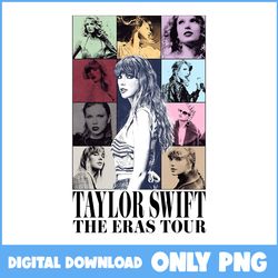 T.W The Eras Tour Colorful Png, Vintage Eras Tour 2023 Png, Swiftie Png Png, Taylor Swiftie Png, Music Tour Png