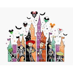 Halloween Cowboy And Fiends PNG, Halloween Masquerade Png, Spooky Vibes Png, Halloween Castle Png, Trick Or Treat Png, H