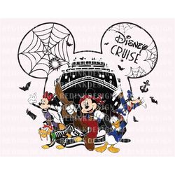 Retro Halloween Cruise PNG, Halloween Mouse And Friend Png, Spooky Season Png, Trick Or Treat Png, Halloween Masquerade,