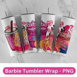 3D Inflated Barbiiie Tumbler Wrap, 3D Barbie Tumbler Wrap, Barbie Sublimation Design, Barbie Design, 3D Tumbler Wrap