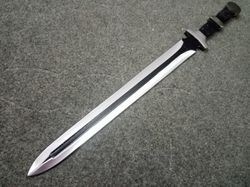 super sharp steel beautiful handmade d2 steel 28 inches hunting sword with leather sheath sss-00799