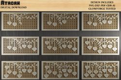 Family Tree Branches / Rattan Background With Frame / Names on Hearts 481