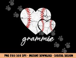 baseball grammie heart ball funny proud grammie mothers day png, sublimation copy