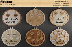 Family Celebrations Boards / Wooden Birthday Tracker Rounds / Reminder Calendar Gifts 480