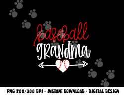 Baseball Grandma Shirt from Grandson Arrow Cute Heart Game png, sublimation copy