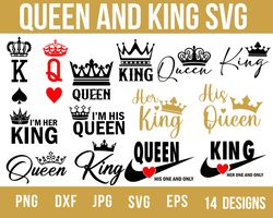 King and Queen SVG: 500 King of Spades Svg, Queen of Hearts Svg, Playing Card King Queen Svg /