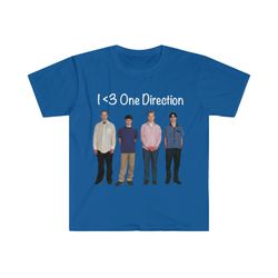 Funny Meme TShirt, One Direction Weezer Tee, I Love - Heart 1D Parody Shirt, Gift Shirt, Pun Joke Gift for Him, Gift for