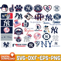 Bundle 39 Files New York Yankees Baseball Team svg, New York Yankees Svg, MLB Team  svg, MLB Svg, Png, Dxf, Eps, Jpg, In