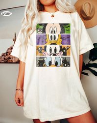 Retro Mickey And Friends Halloween Comfort Colors Shirt, Disney Halloween 2023 Shirt,