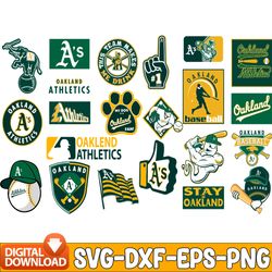 Bundle 22 Files Oakland Athletics Baseball Team svg, Oakland Athletics Svg, MLB Team  svg, MLB Svg, Png, Dxf, Eps, Jpg,