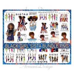 Black Girl Sista Bundle Png, Sistas Sisters Png, Afro Women Together, Black Woman Morena, African American Nubian, PNG D
