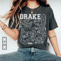 Drake Doodle Art Shirt, Vintage Arctic Drake Merch Album Lyrics Sweatshirt Hoodie, Drake Tattoos Tour 2023 DA3004DT