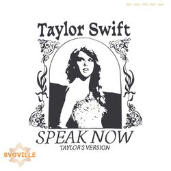 Speak Now Album Taylors Version SVG Cutting Digital File