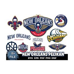 11 FILE New Orleans Pelikan Svg Bundle