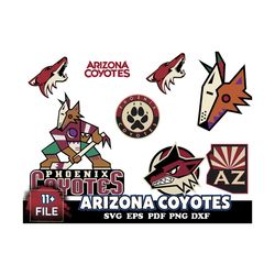 10 FILE Arizona Coyotes Svg Bundle