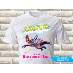 Tots Auntie of the Birthday Girl Iron On Transfer, Tots Iron On Transfer, Tots Birthday Shirt Iron On Transfer, Tots Shi
