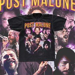 Post Malone vintage Tee, Bootleg Shirt png, 90s Shirt png, Printable Rap Tee Shirt Design, Instant Download and Ready To