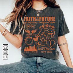 Louis Tomlinson Doodle Art Shirt, Vintage Louis Tomlinson Faith in the Future Album Lyric Art Tattoo Sweatshirt Hoodie T