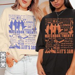 Matchbox Twenty Doodle Art Shirt, Vintage Matchbox Twenty Merch Lyric Album Sweatshirt Hoodie, Matchbox Twenty Tattoo To