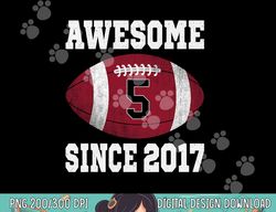 5th Birthday Football Player 5 Years Old Vintage Retro png, sublimation copy
