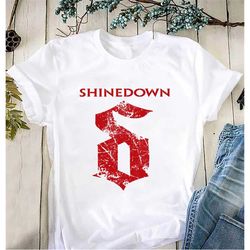 Shinedown Band Logo Unisex T-shirt, Shinedown Rock Band 2023 Tour Shirt, Shinedown The Revolutions Live Tour Merch Fan L