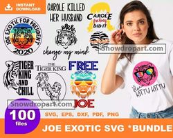 100 Joe Exotic sVG Bundle, Joe Exotic Svg, Tiger King Svg, Free Joe Svg /