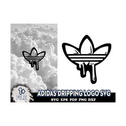 Adidas Dripping Logo Svg, Logo Brand Svg, Adidas Logo Svg