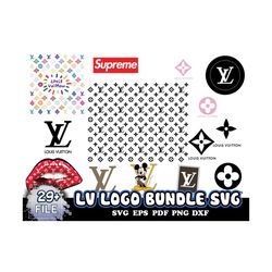 LV Logo Bundle Svg, LV Logo Svg, LV Pattern Svg, LV Vector, LV Fashion