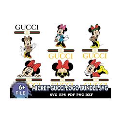 Mickey Gucci Logo Bundle Svg, Mickey Svg, Gucci vg, Gucci Logo Svg