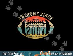 American Football 15 Year Old gifts, Awesome 2007 Birthday png, sublimation copy