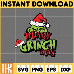 Grinchmas SVG, Merry Grinchmas Svg, Christmas Movie, Funny Christmas Svg, Grinchmas Clipart, Digital Download (4)