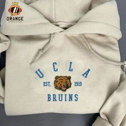 NCAA UCLA Bruins Embroidered Sweatshirt, NCAAF Embroidered Shirt, UCLA Bruins Logo, Embroidered Hoodie
