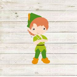 Baby Peter Pan 010 Svg Dxf Eps Pdf Png, Cricut, Cutting file, Vector, Clipart