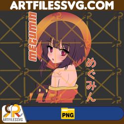 Megumin Png, Anime Png, Japanese Png, Anime Silhouette Png, Anime Character, Anime Vector Files, Digital Download (23)