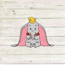 Dumbo 039 Svg Dxf Eps Pdf Png, Cricut, Cutting file, Vector, Clipart