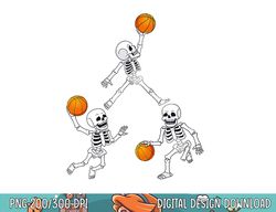 Basketball Halloween Skeleton Dunking Dribble Boys Kids Teen png, sublimation copy