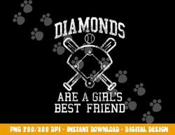Baseball Tee Girls Diamonds are A Girls Best Friend Baseball png, sublimation copy