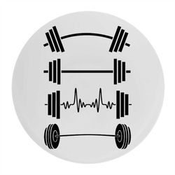Barbell svg, Sports Clipart, Black Barbell,Bar Bell Weight Lifting and Fitness,Change Color with Your Own Software