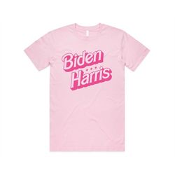 Biden Harris Pink T-shirt Tee Top US Election Campaign Joe For President Kamala Funny