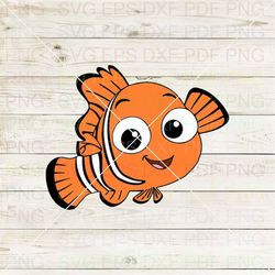 Nemo Finding Nemo 002 Svg Dxf Eps Pdf Png, Cricut, Cutting file, Vector, Clipart