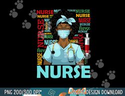 Black History Month Nurse Afro Girl Womens Day Graduation  png, sublimation copy