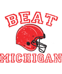 Beat Michigan png, sublimation - College Football