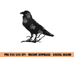 Beautiful Black Crow Raven Bird Silhouette png, sublimation copy